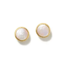 Rough Freshwater Pearl Stud Earrings