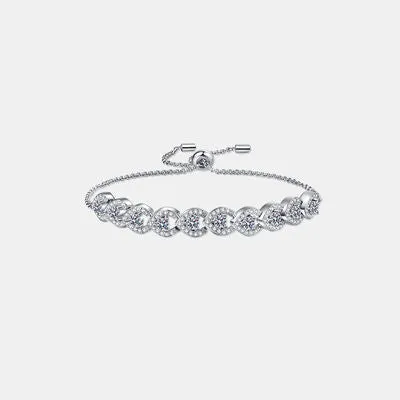 1 Ct Moissanite 925 Sterling Silver Bracelet