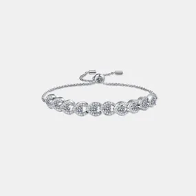 1 Ct Moissanite 925 Sterling Silver Bracelet