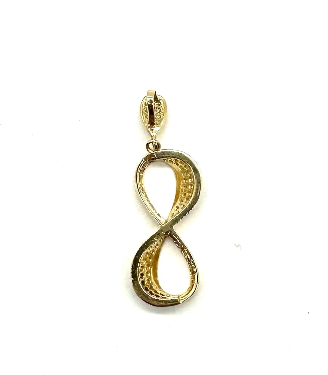 1/4 Ctw Diamond Infinity Pendant