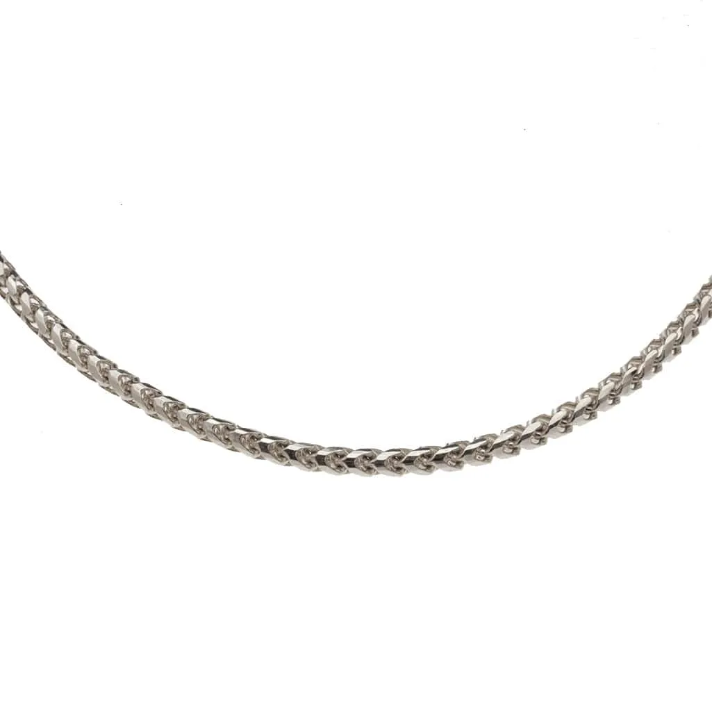 14K & 18K Gold Large Franco Diamond Cut Chain Necklace 3mm