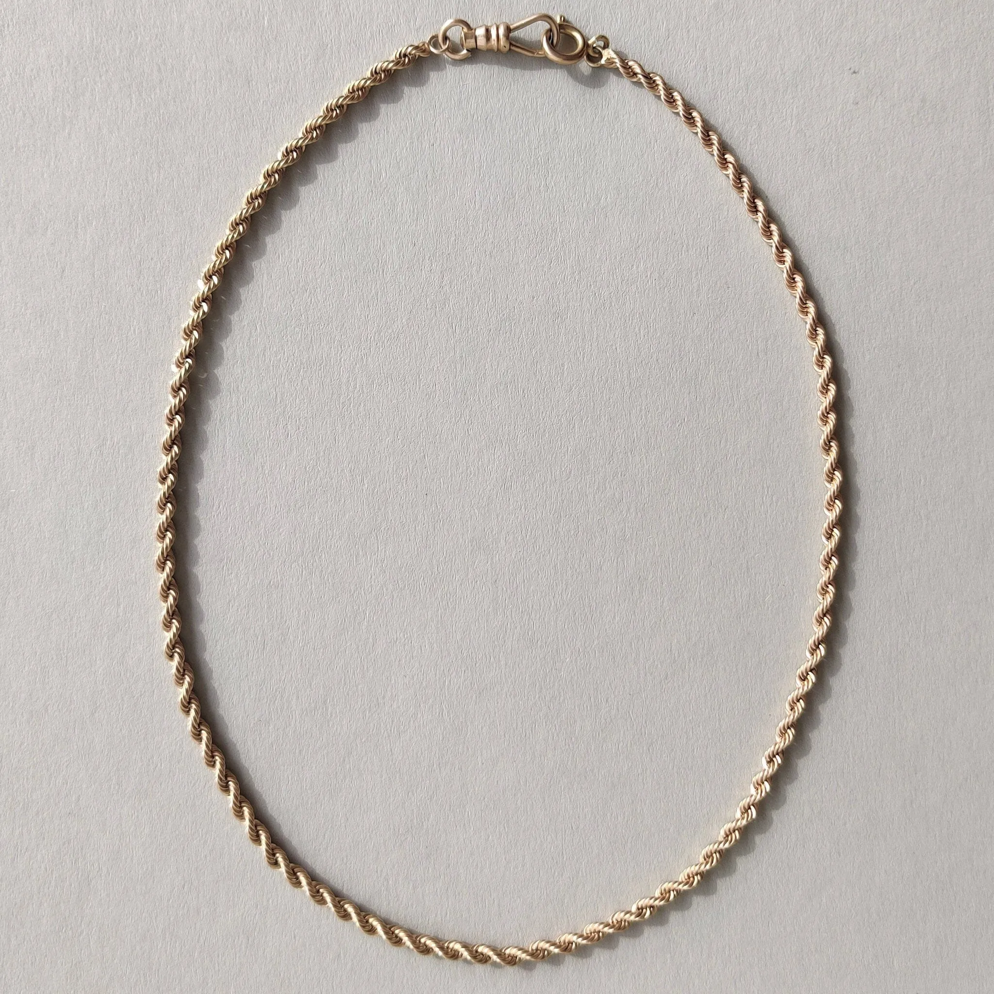 14K Vintage Rope Chain Necklace