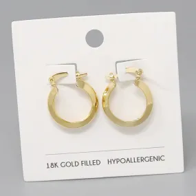 18K Gold Filled Hoop Earrings