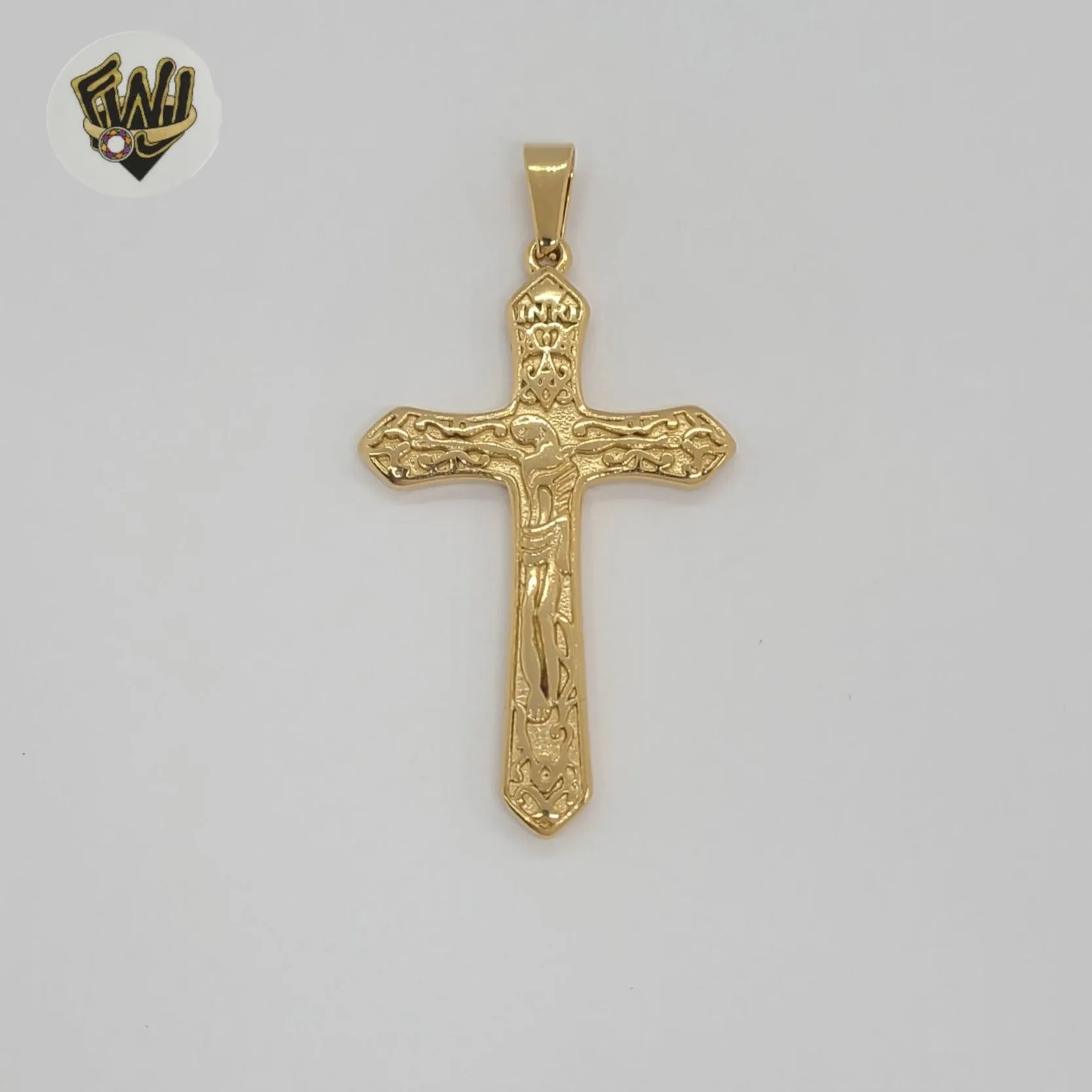 (4-2343) Stainless Steel - Jesus Cross Pendants.