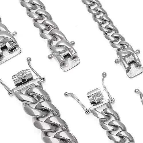 8/10/12/14/16/18mm Cuban Bracelet (Stylish Buckle)