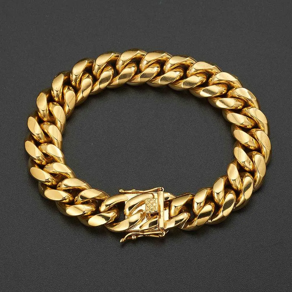 8/10/12/14/16/18mm Cuban Bracelet (Stylish Buckle)