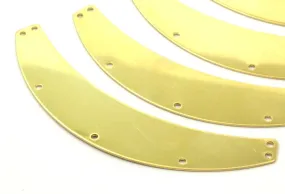 87mm Brass Choker, 10 Raw Brass Chokers With 7 Holes (87x16mm)  Brs 1690-13 (b0003)