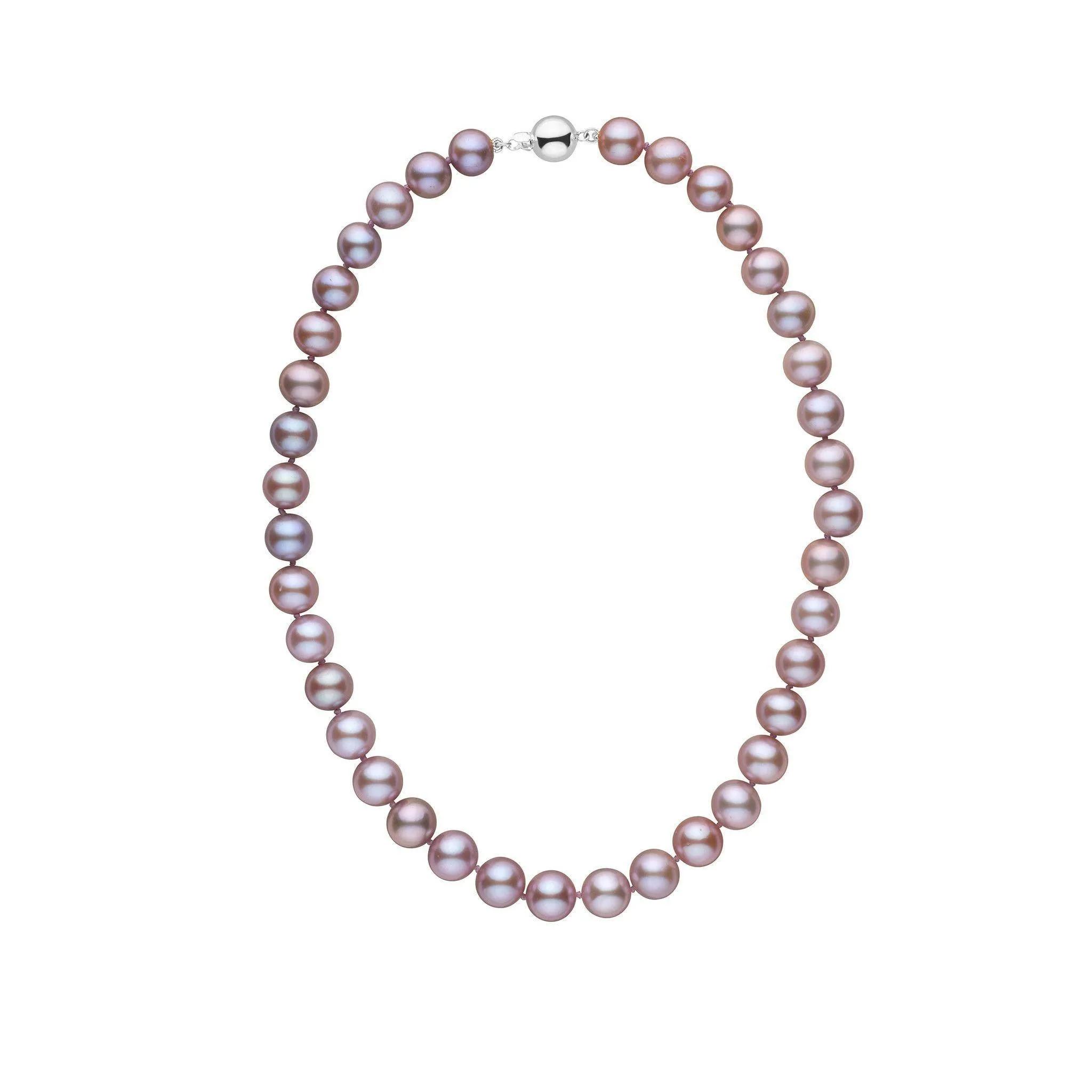 9.5-10.5 mm 16 Inch AA  Lavender Freshwater Pearl Necklace