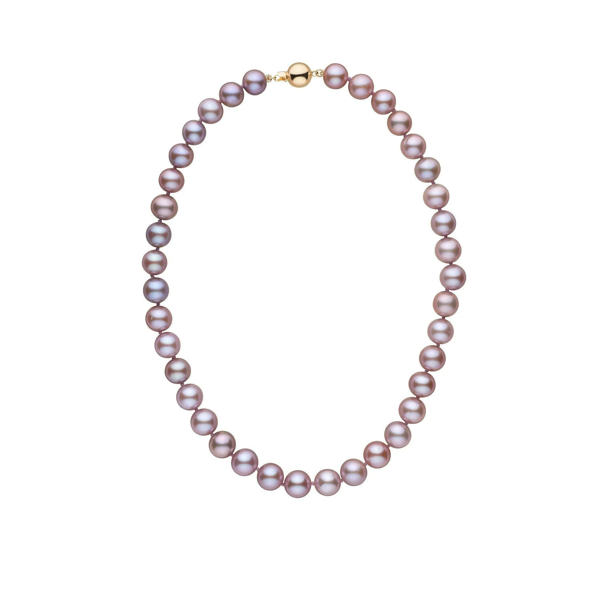 9.5-10.5 mm 16 Inch AA  Lavender Freshwater Pearl Necklace