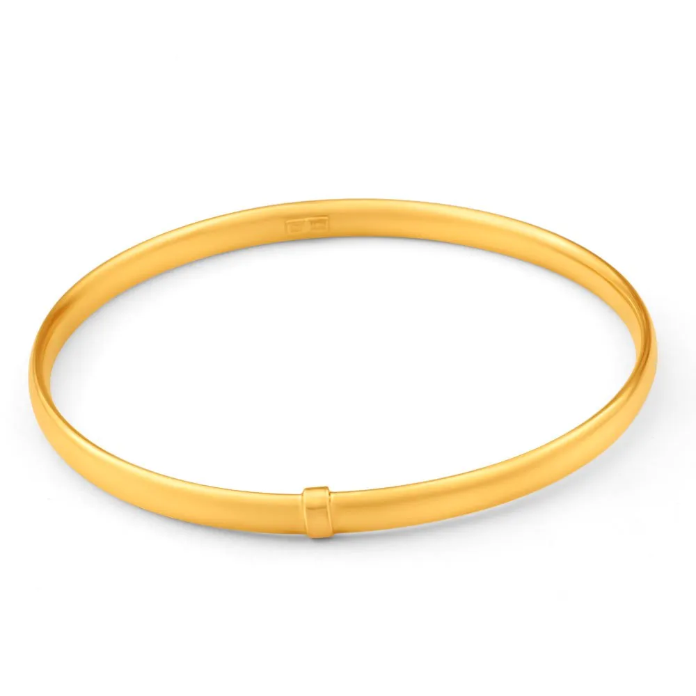 9ct Gold Bonded Silver 6mm Bangle