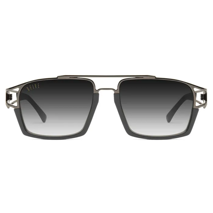 9Five Kingpin Gunmetal Gradient Sunglasses