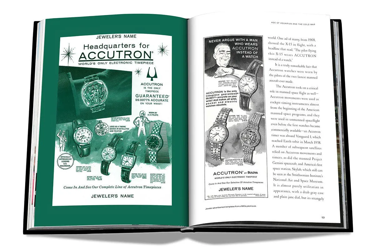 Vintage Accutron Watch Collectors Coffee Table Book: From Space Age Origins to Digital Era