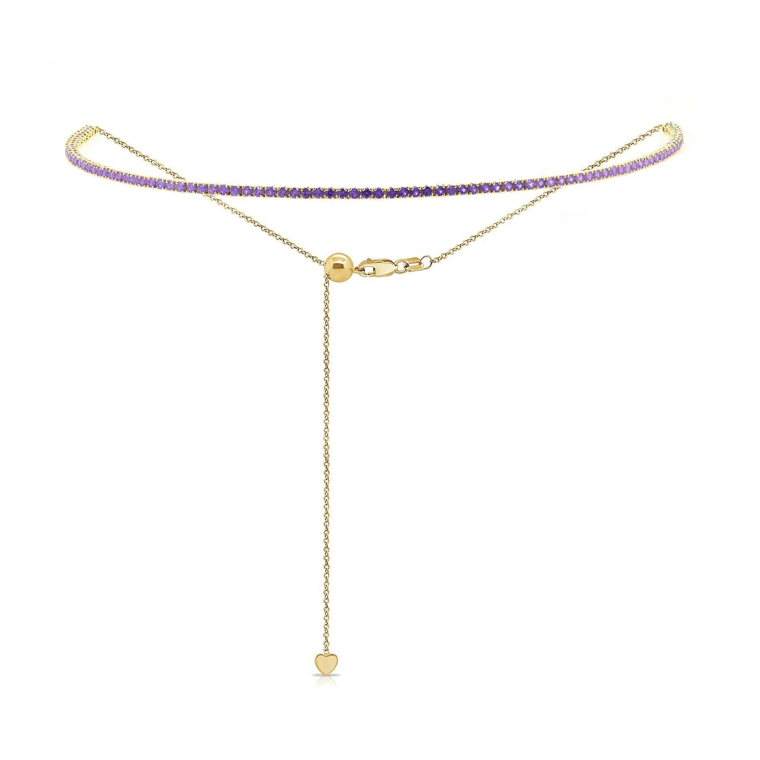 Adjustable Bolo Gemstone Tennis Choker