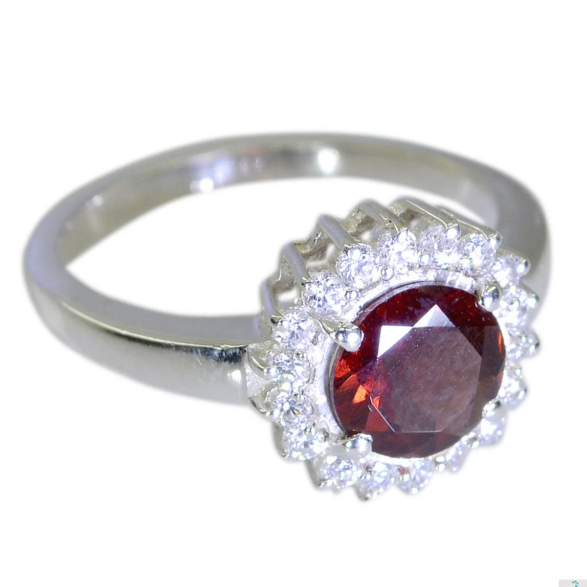 Aesthetic Gemstone Garnet 925 Sterling Silver Rings Gift For Halloween