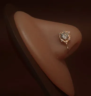 Alessandra Heart Shape Cz CLIP-ON