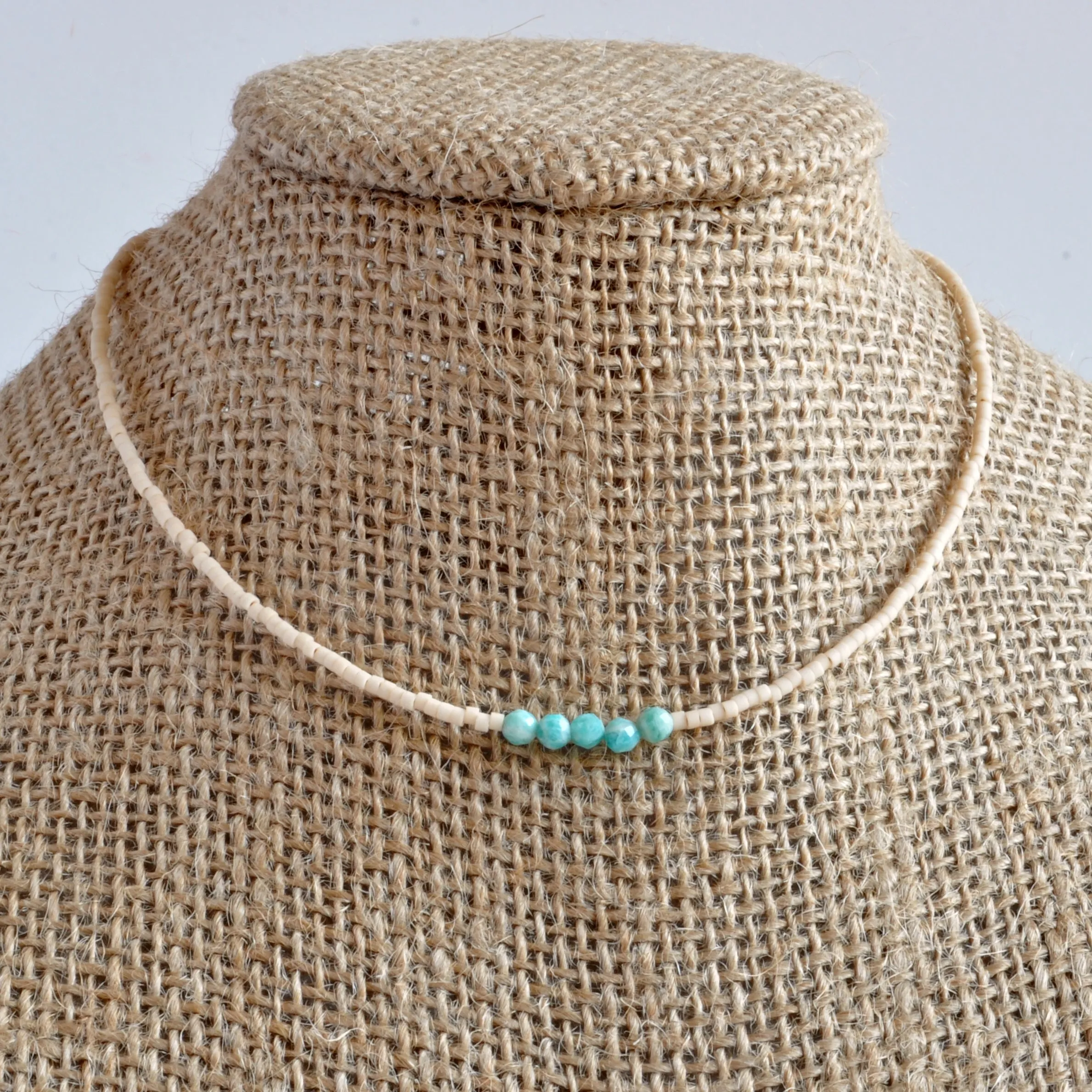 Amazonite Gemstone Choker Necklace