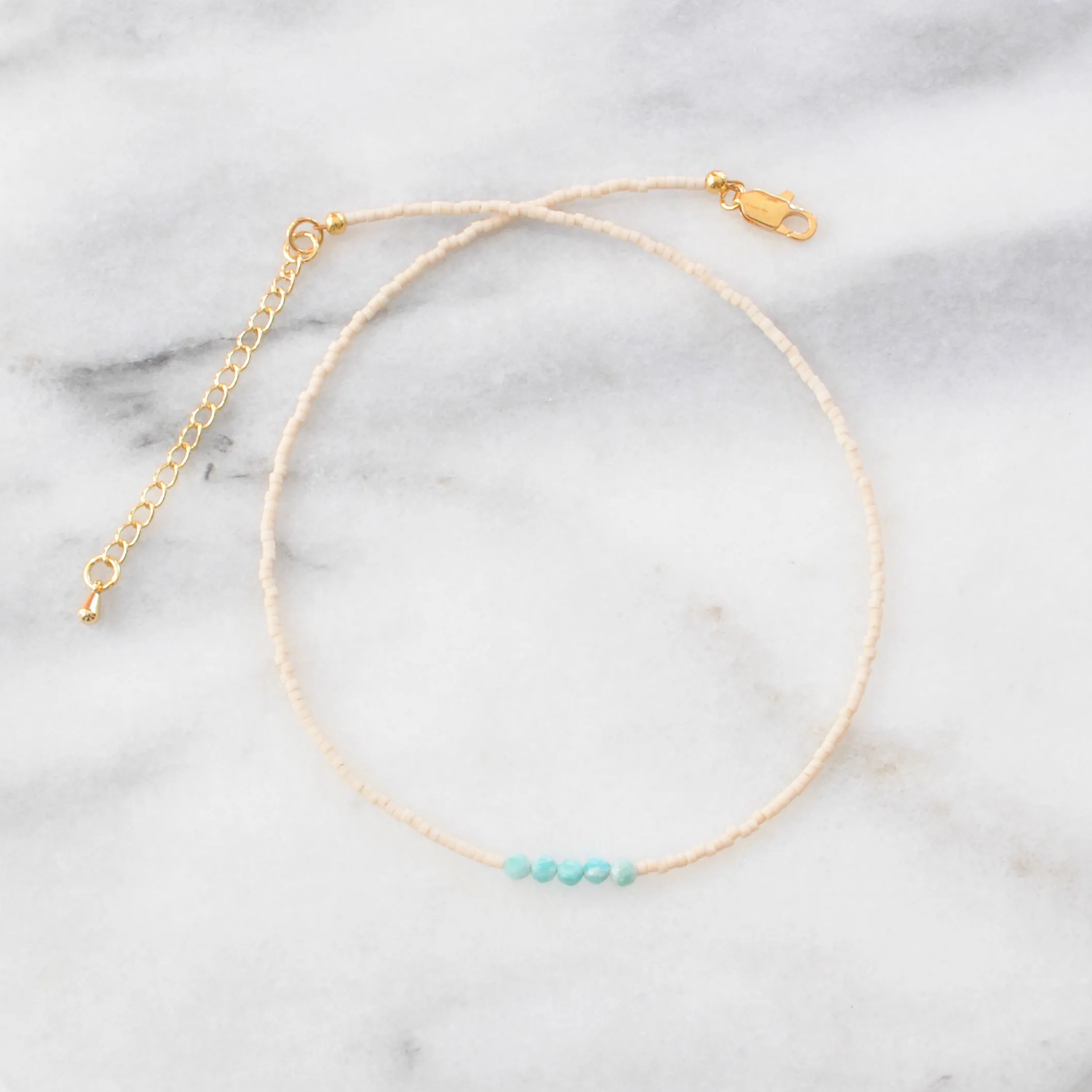 Amazonite Gemstone Choker Necklace