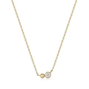 Ania Haie Gold Orb Sparkle Pendant Necklace