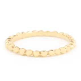 ANNE SPORTUN 18K YELLOW GOLD POLISHED SEED BAND, 6.5