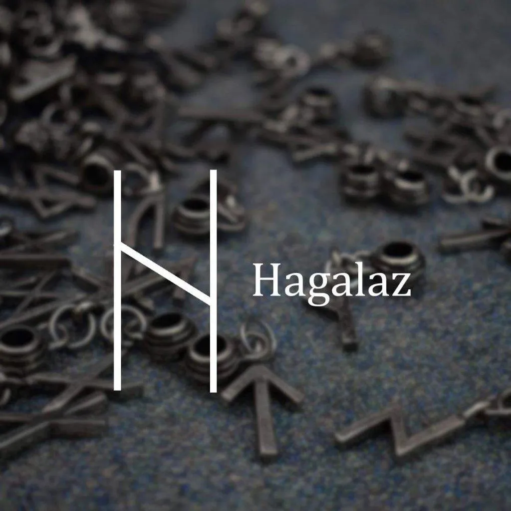 Asgard Hagalaz Rune Pendant