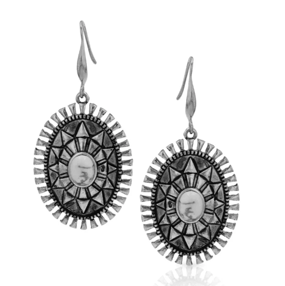 Attitude by Montana Silversmith Shimmering Concho Earrings AER5584