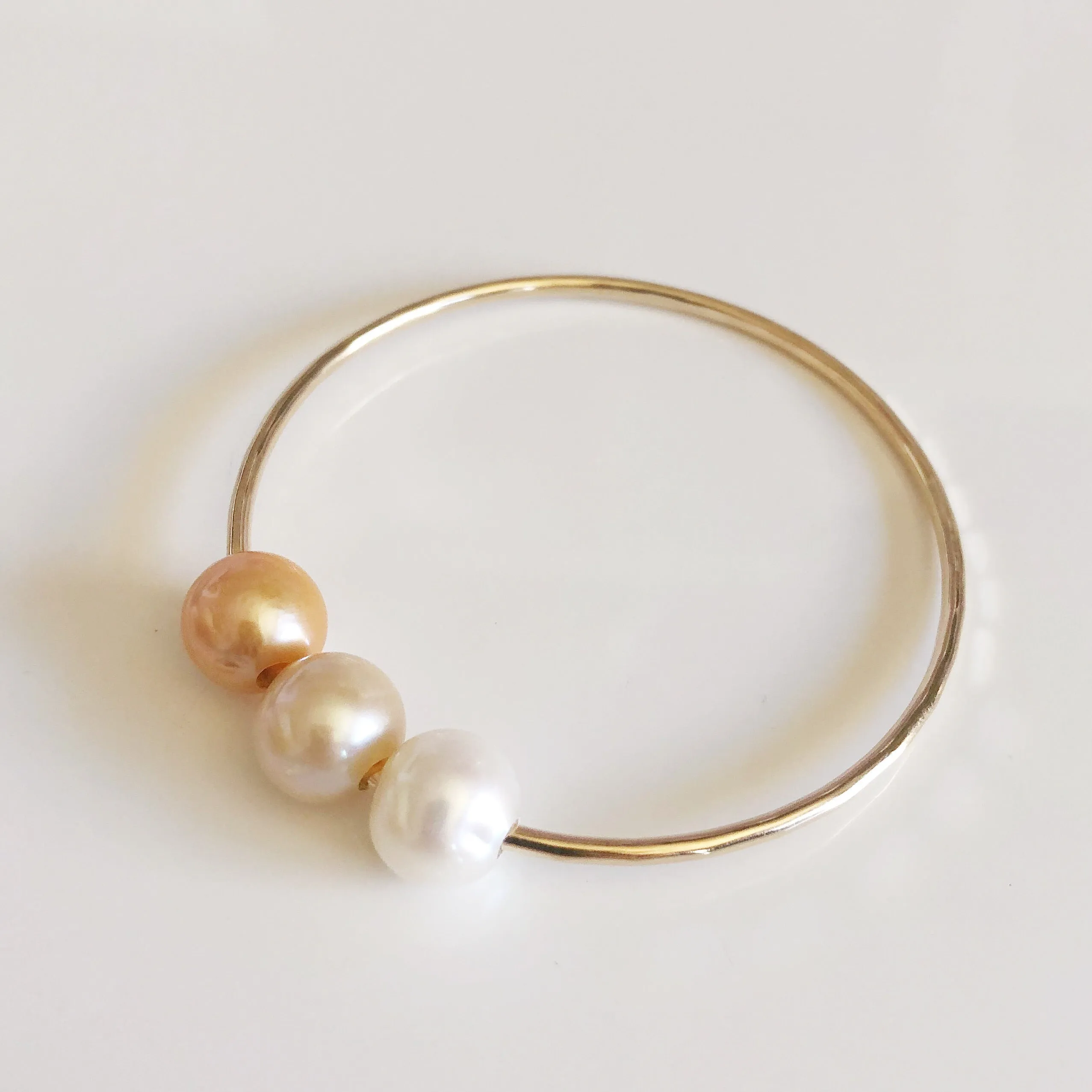 Bangle PAIGE - gold edison pearls (B255)