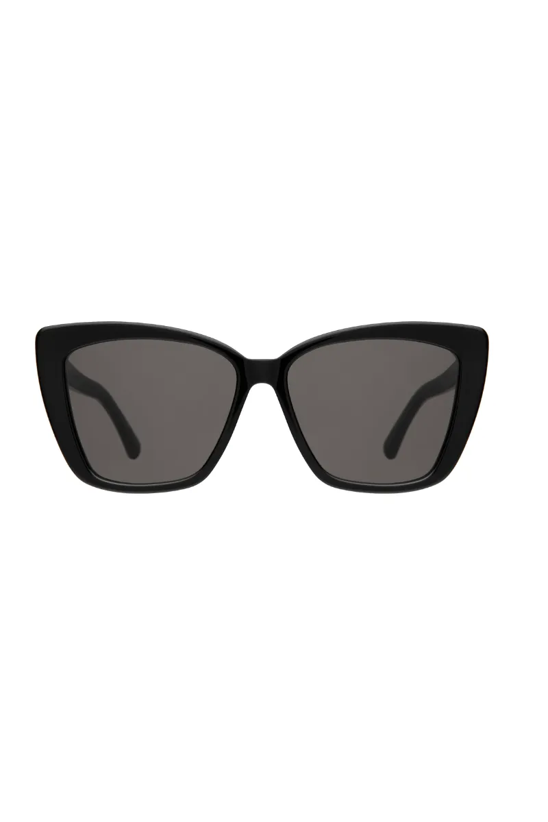 Barcelona - Black w/ Grey Flat Lenses