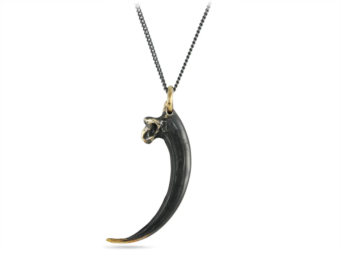 Black Golden Eagle Talon Necklace - Bronze