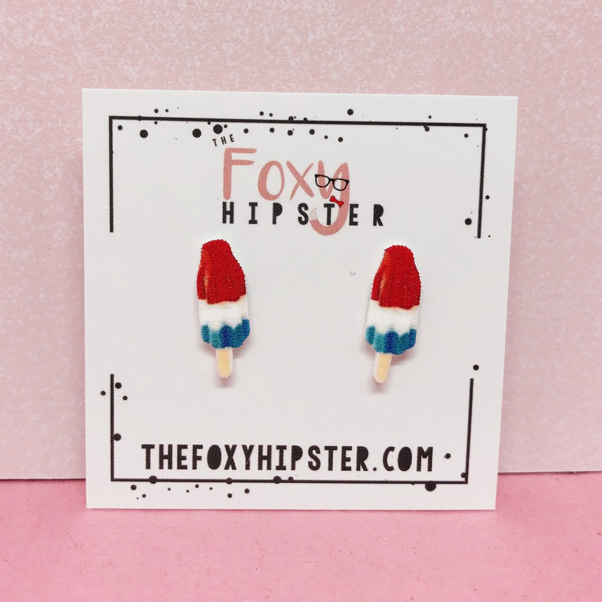 Bomb pop popsicle Stud Earrings