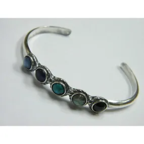 Bracelet Sterling Silver 925 Gemstones Turquoises Bluenoemi  Jewelry