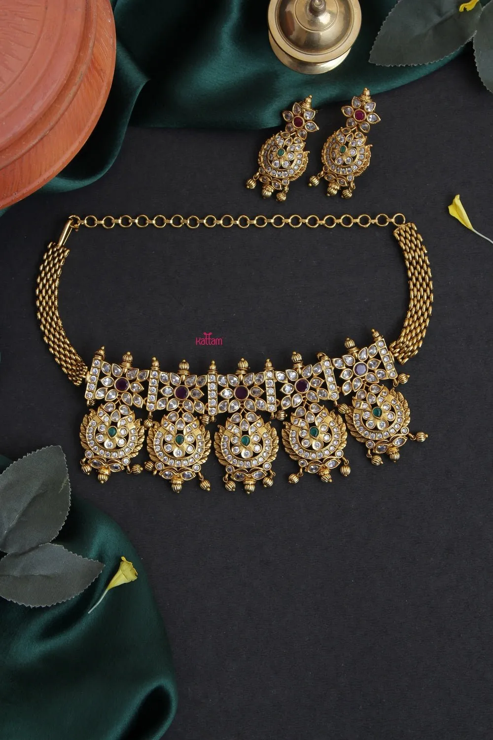 Bridal heavy Choker Set