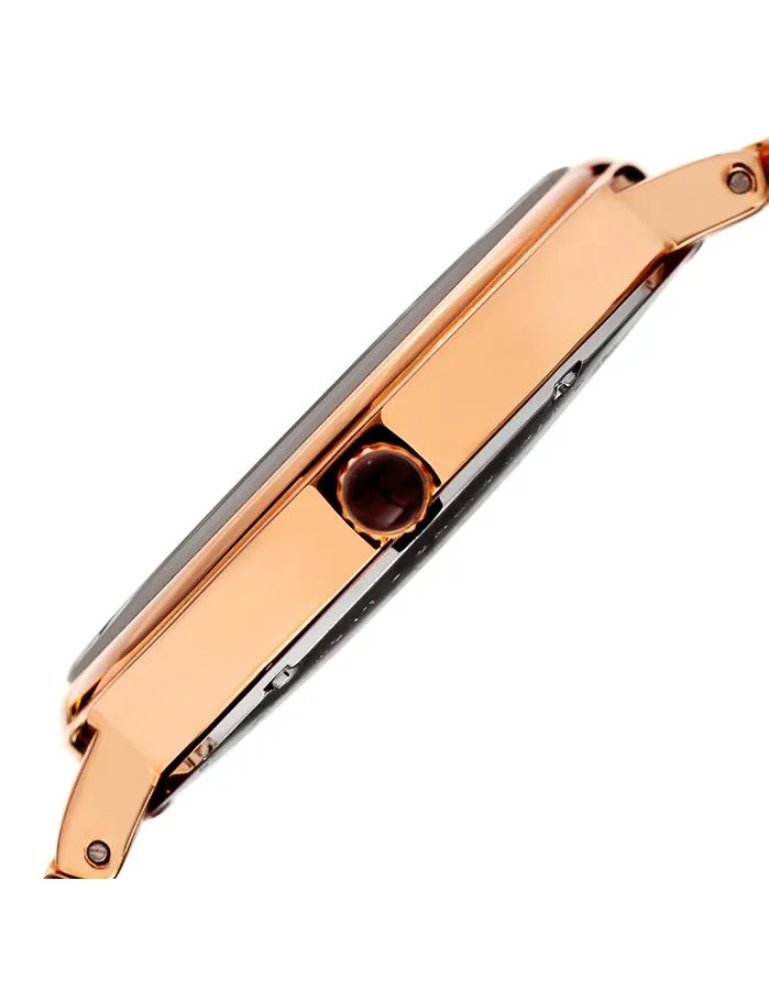 Bruno Magli Womens Isabella Rose Gold-Tone Decorative Link - Bracelet Strap