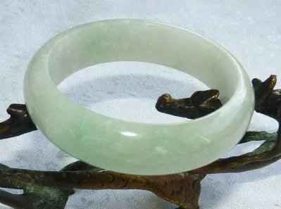 Calm Spirit Translucent Burmese Jadeite Bangle Bracelet 57.5mm (BB2917)