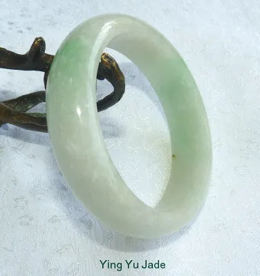 Calm Spirit Translucent Burmese Jadeite Bangle Bracelet 57.5mm (BB2917)