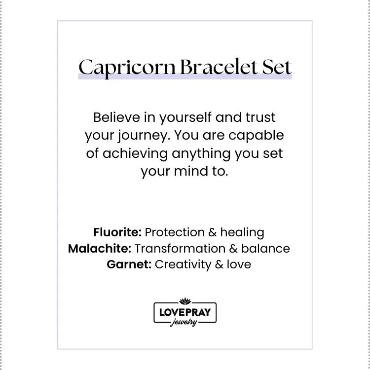 Capricorn Bracelet Set