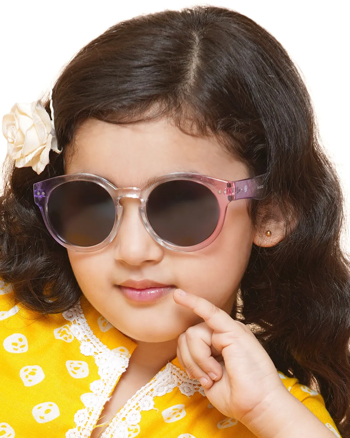 Carlton London Blue Lens & Purple Round Sunglasses For Girl