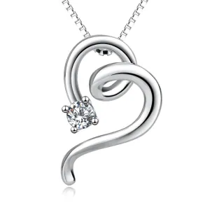 Cat Pendant Necklace (Sterling Silver Plated)