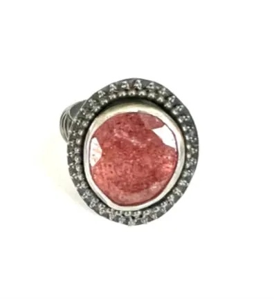 Cherry Quartz Ring