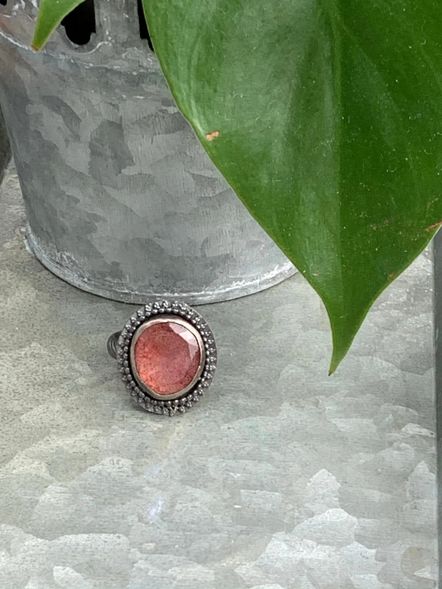 Cherry Quartz Ring