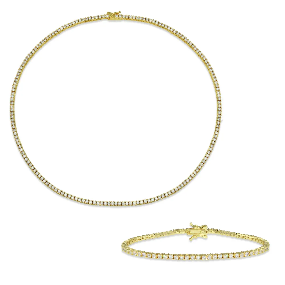 Classic Thin Tennis Choker   Classic Thin Tennis Bracelet