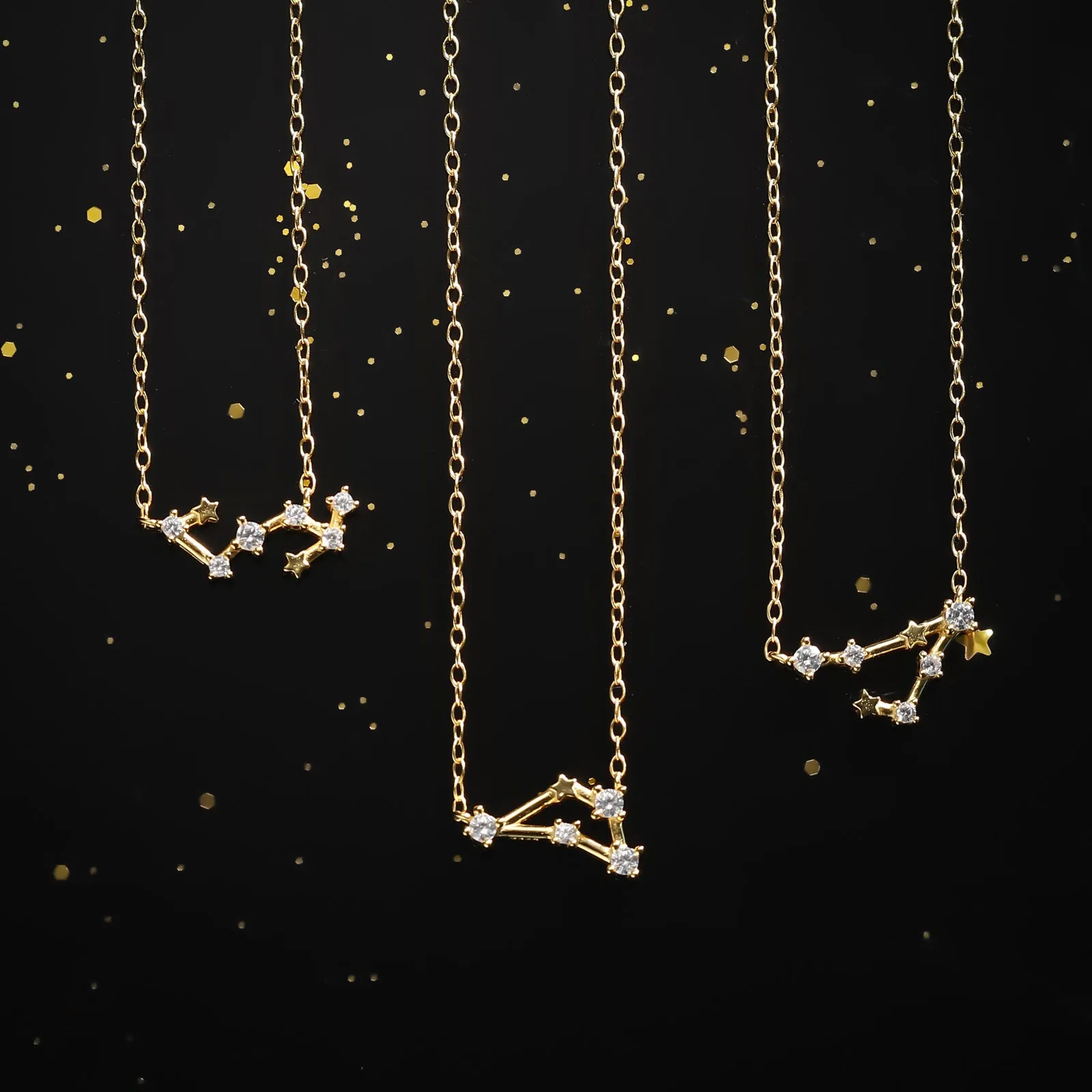 Constellation Silver Necklace - Capricorn