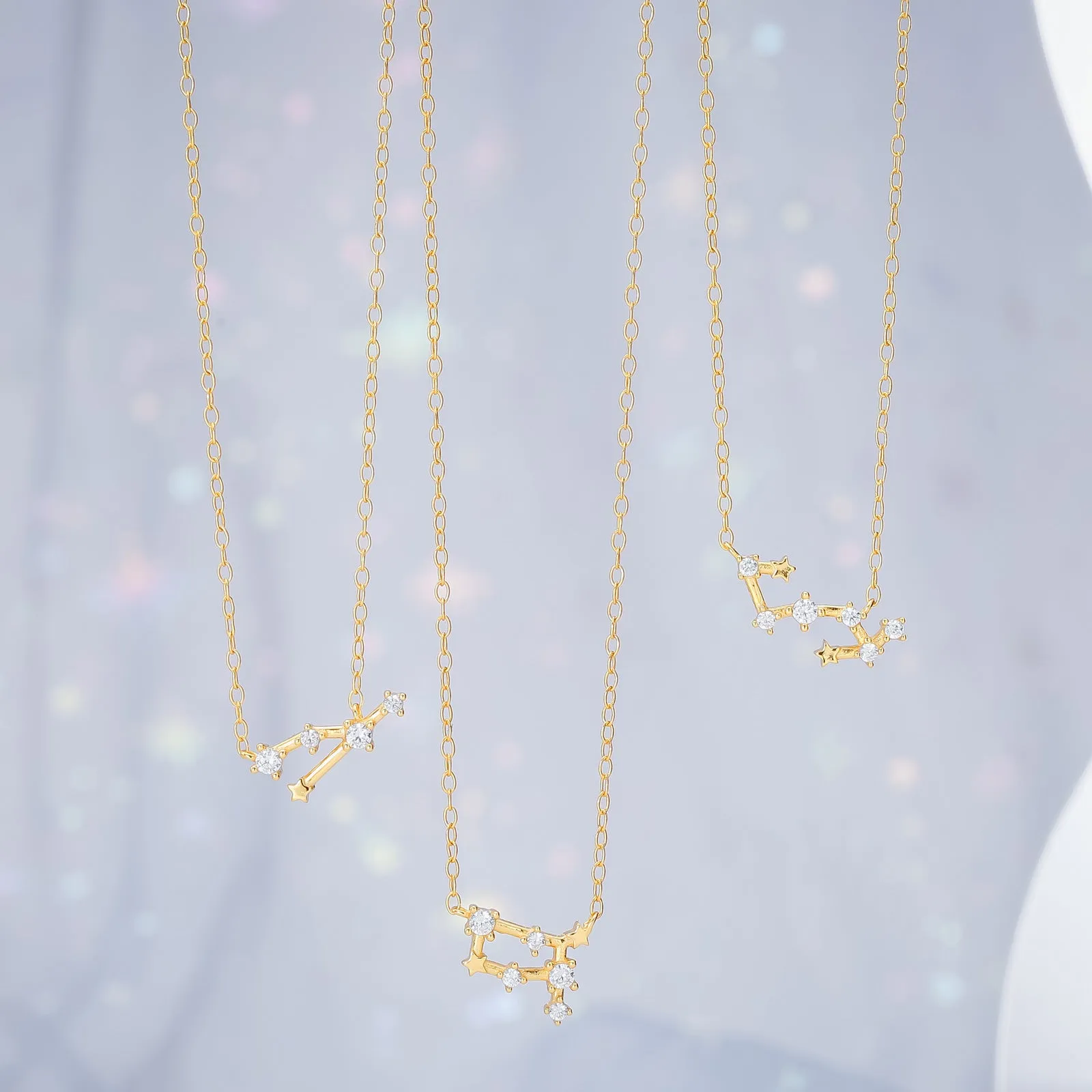 Constellation Silver Necklace - Taurus