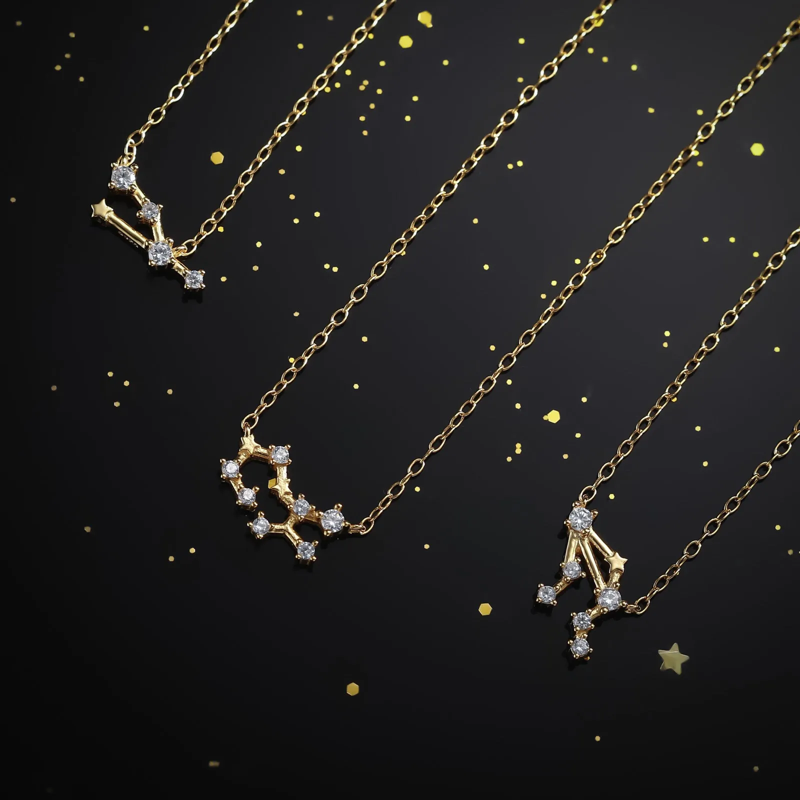 Constellation Silver Necklace - Taurus