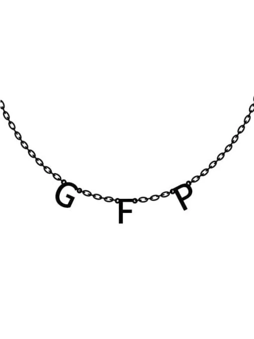 Customizable Initials Necklace - 3 colors