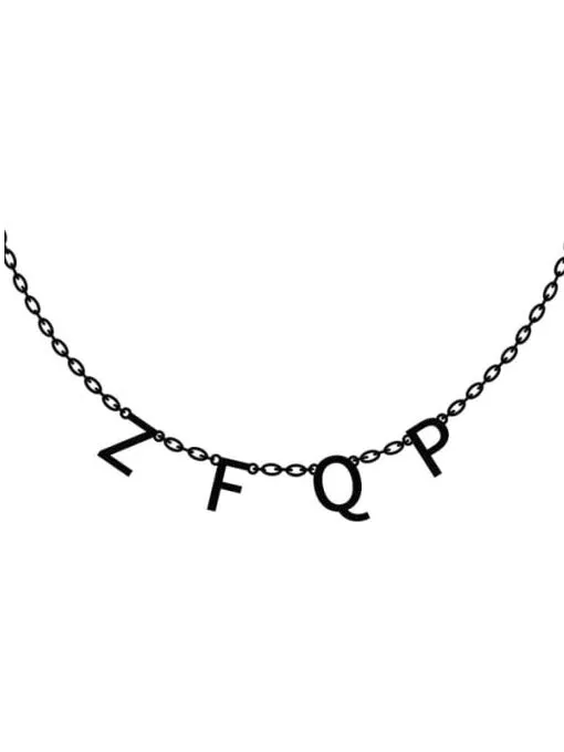 Customizable Initials Necklace - 3 colors