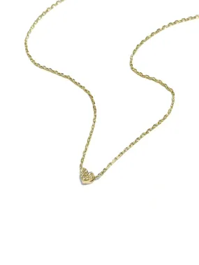 Dainty CZ Heart Necklace