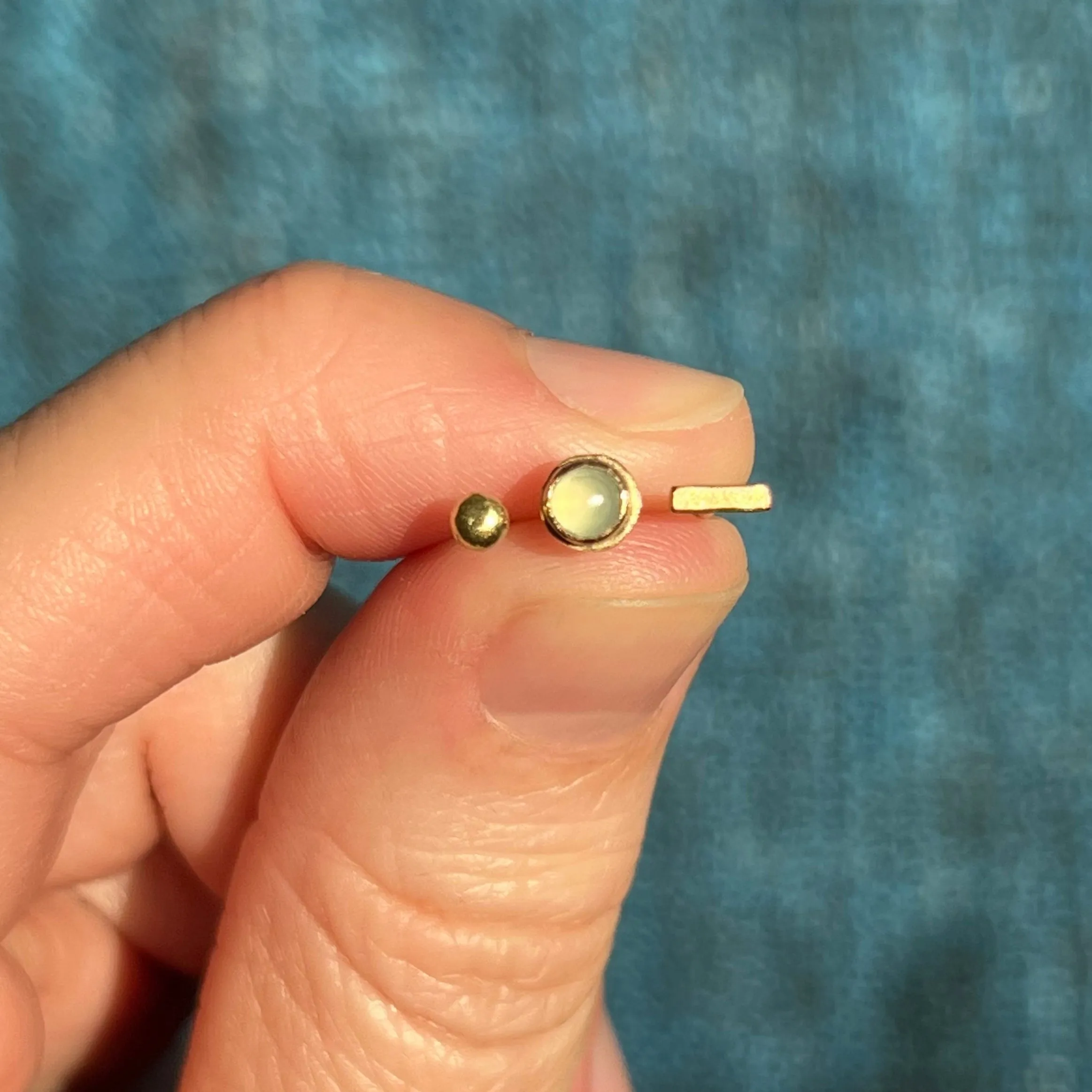 Dash stud earrings, single or pair