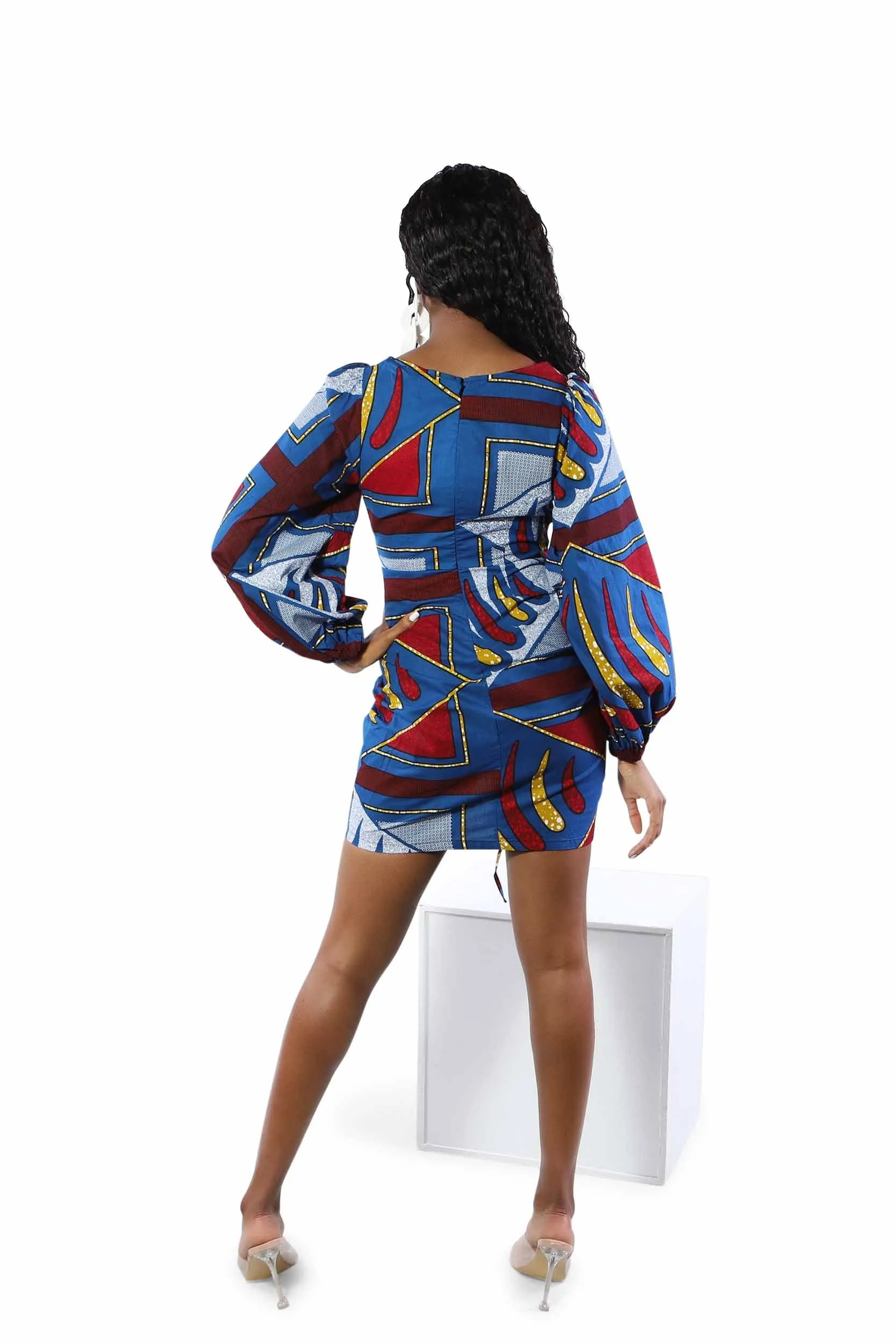 Delia African Print Dress