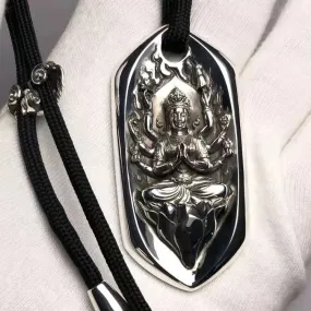 Diamond Guan Yin Amulet