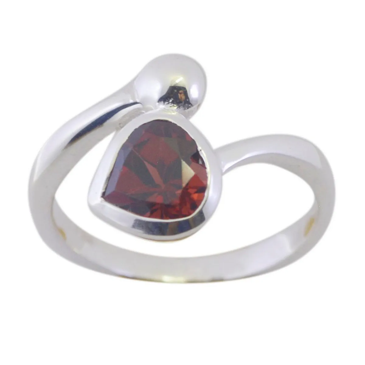 Fair Gemstone Garnet 925 Sterling Silver Ring Gift Thanks Giving